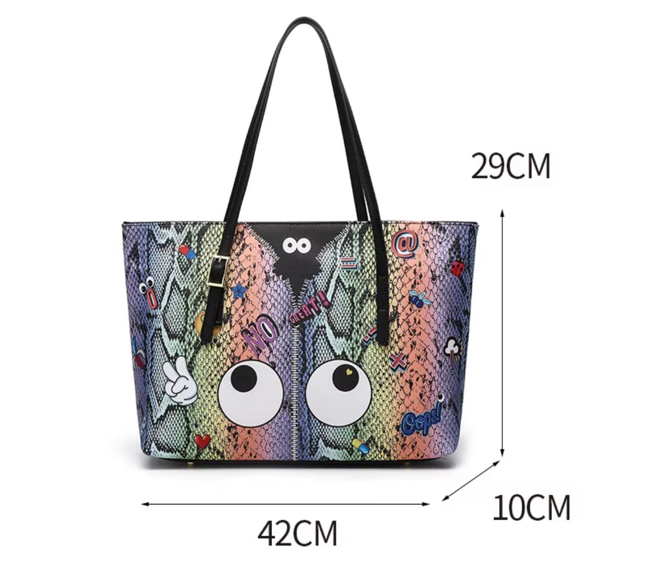 3 in 1 Eye Theme Fun Bag Graffiti