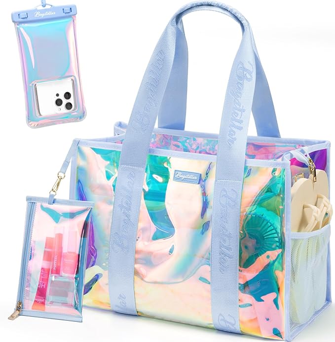 Iridescent Beach Tote Bag