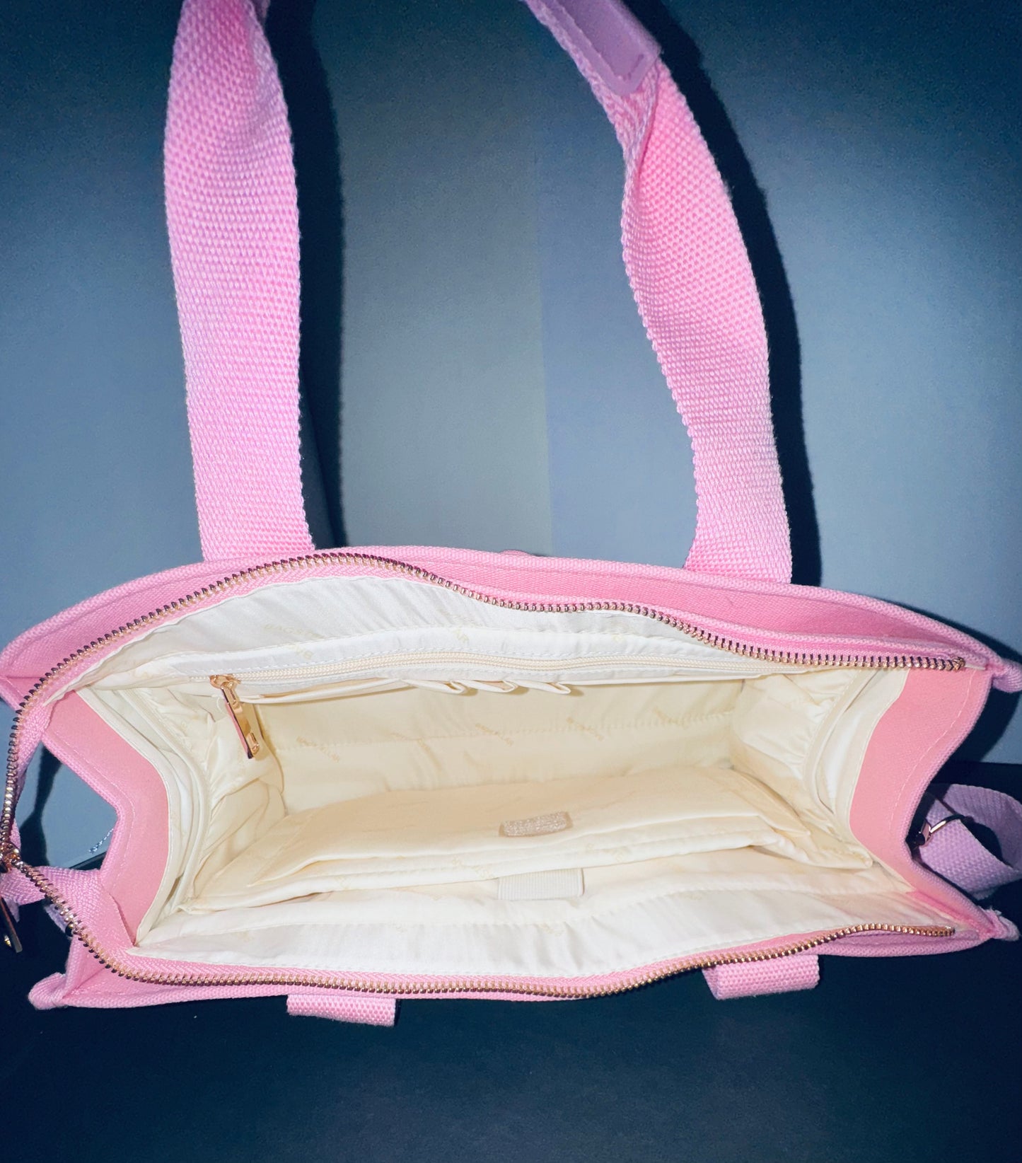 Pink Canvas Tote Bag
