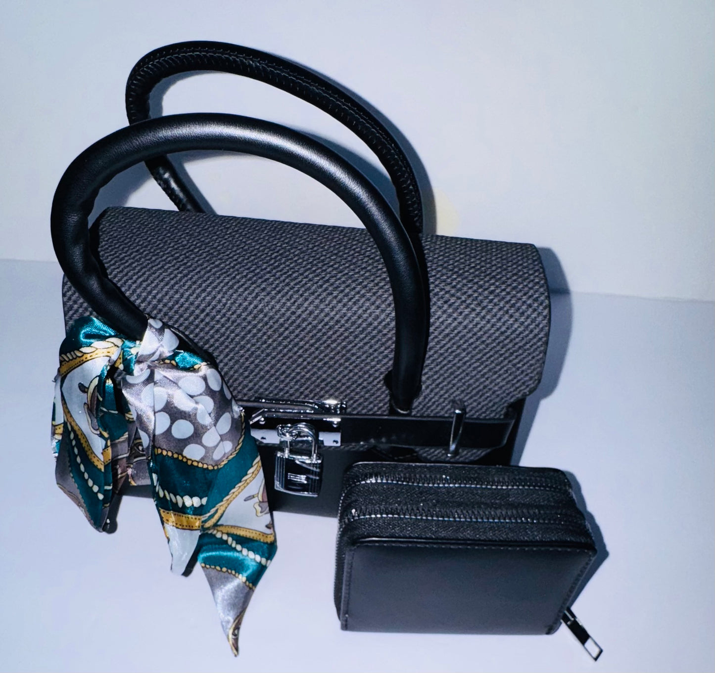 Classic Black Elegance Handbag Set
