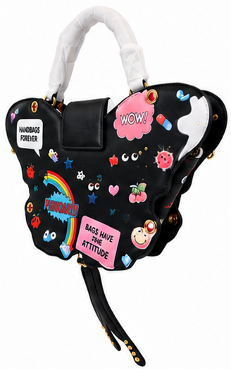 Flutter Pop Eye Theme Butterfly Handbag