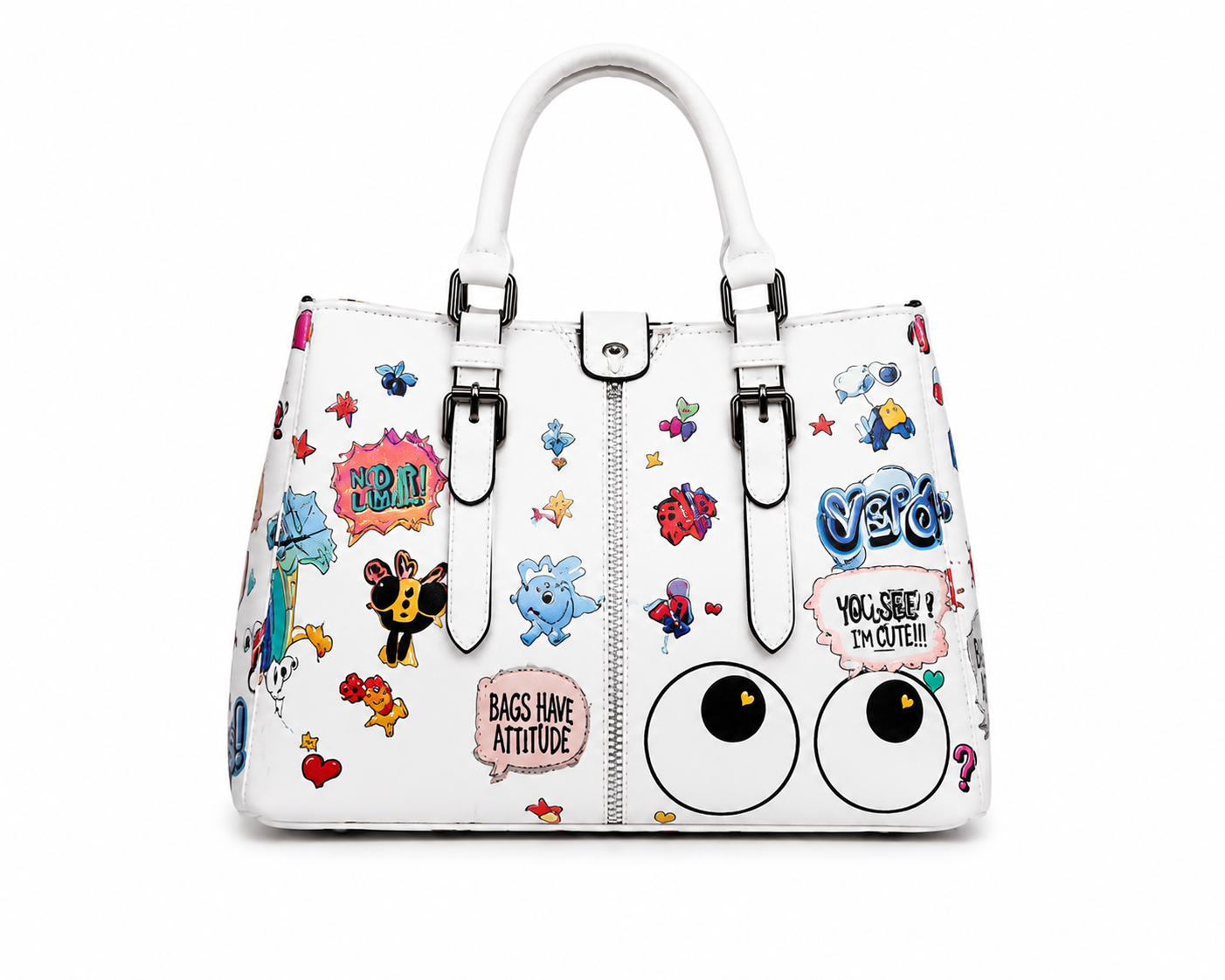 The Loveable Eyes Bag (in black or white)