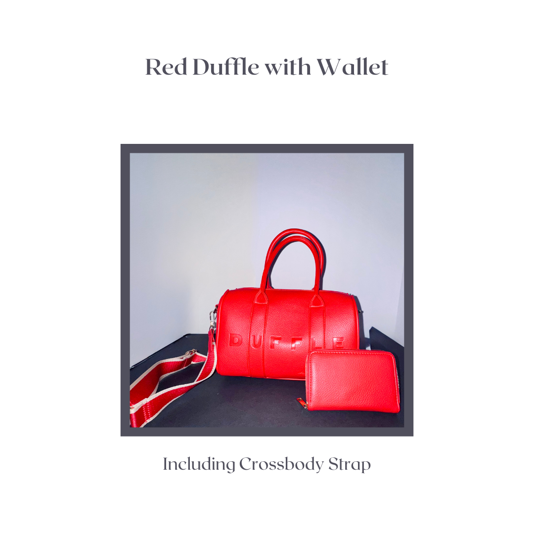 Red Duffle with Wallet
