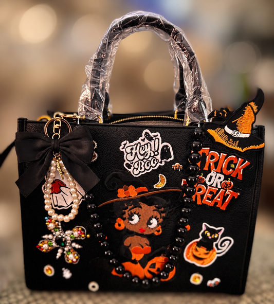 The Hey Boo Halloween Handbag/Witch Hat Se