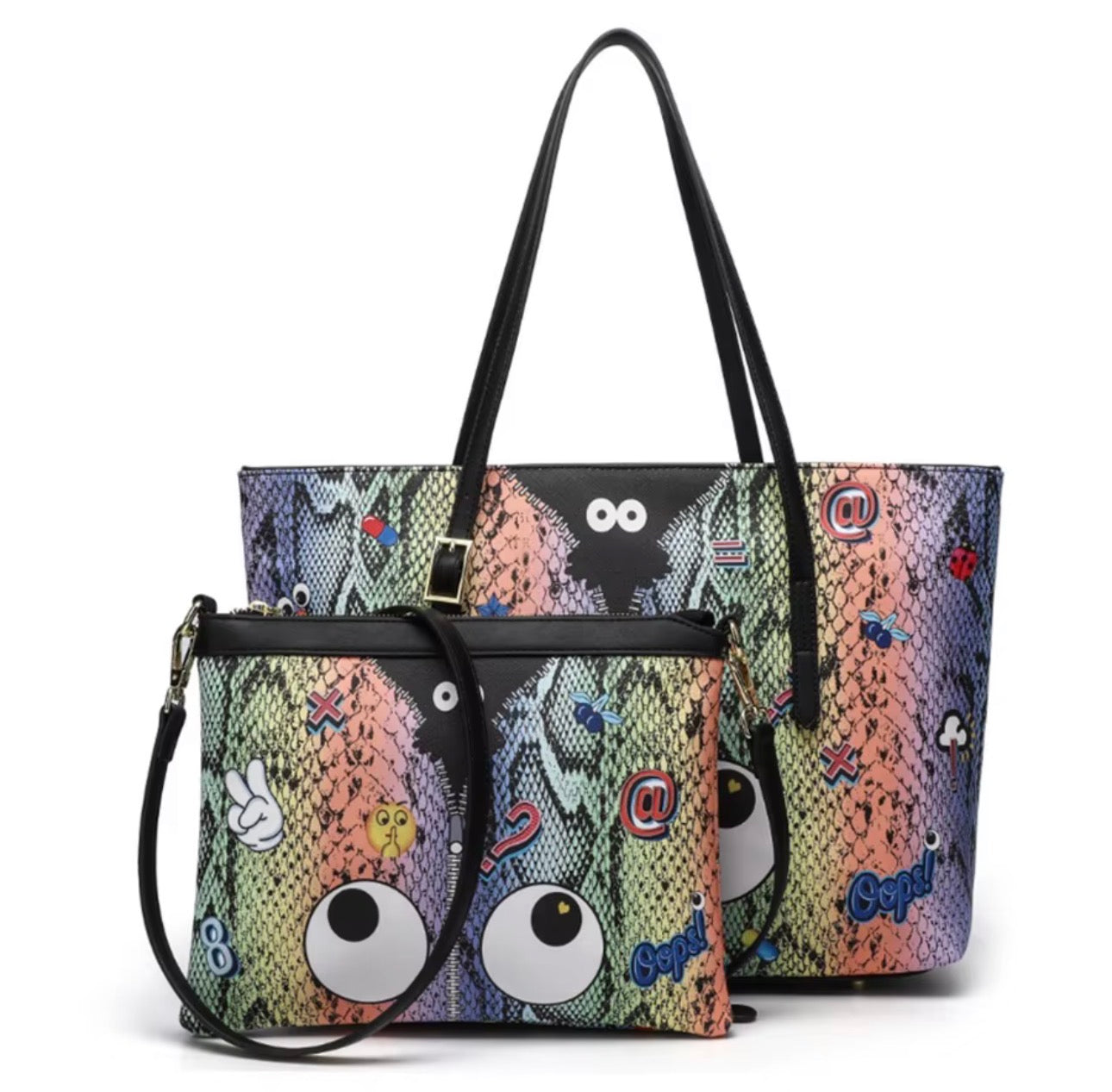 3 in 1 Eye Theme Fun Bag Graffiti