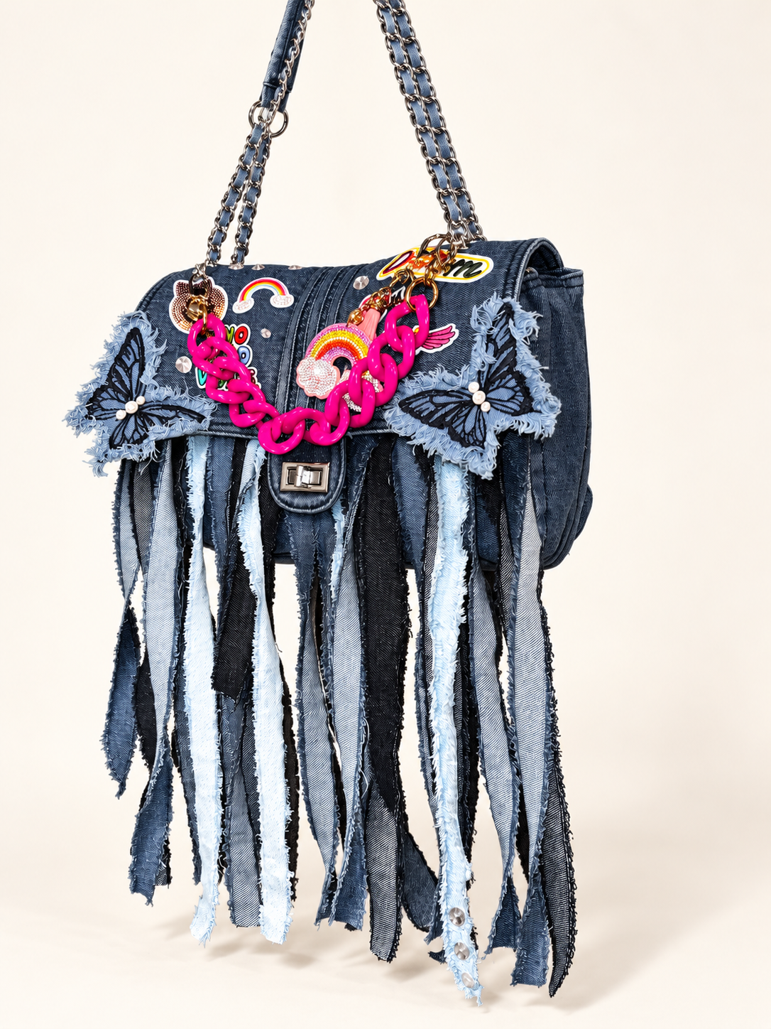 Hippie Shenanigans | Hand-Embellished Denim Handbag