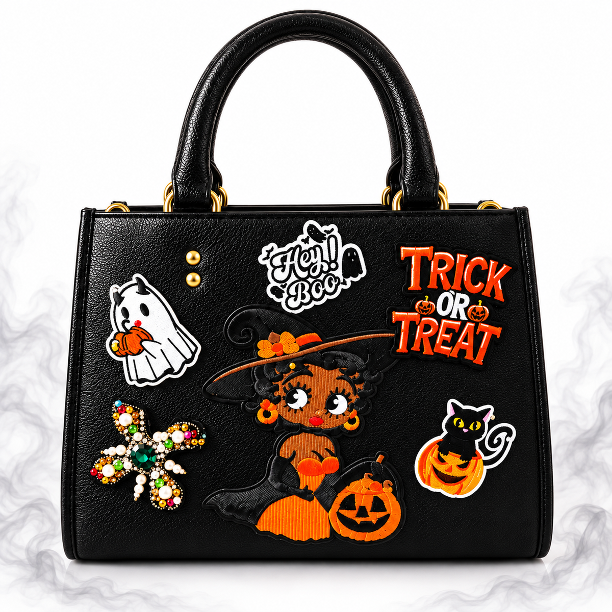 The Hey Boo Halloween Handbag/Witch Hat Se