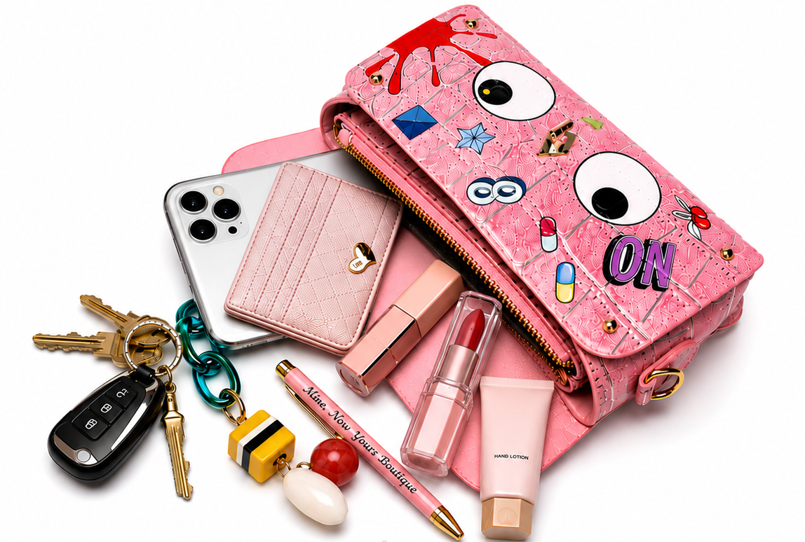 Steeped in Pink Eye Theme Crossbody