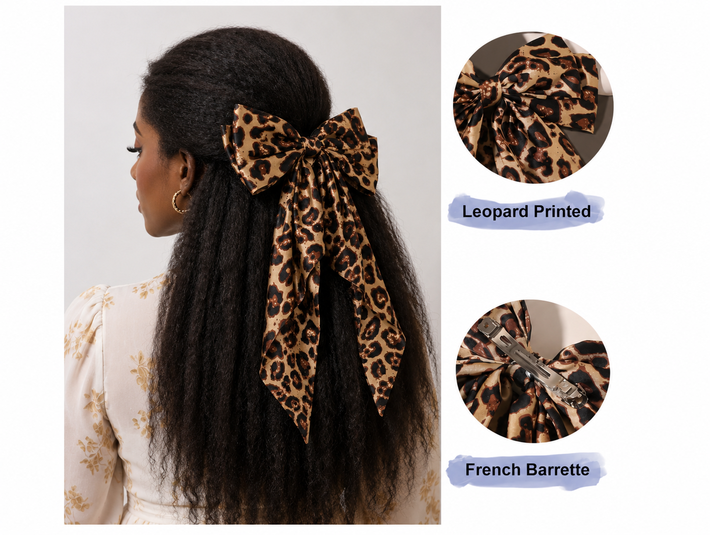 Leopard Luxe Statement Bow