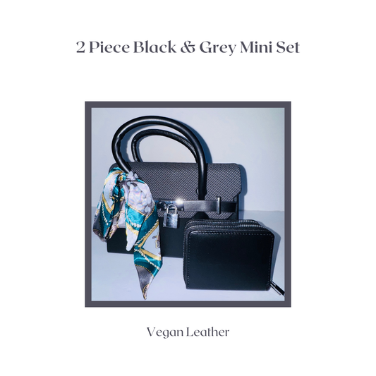 Classic Black Elegance Handbag Set