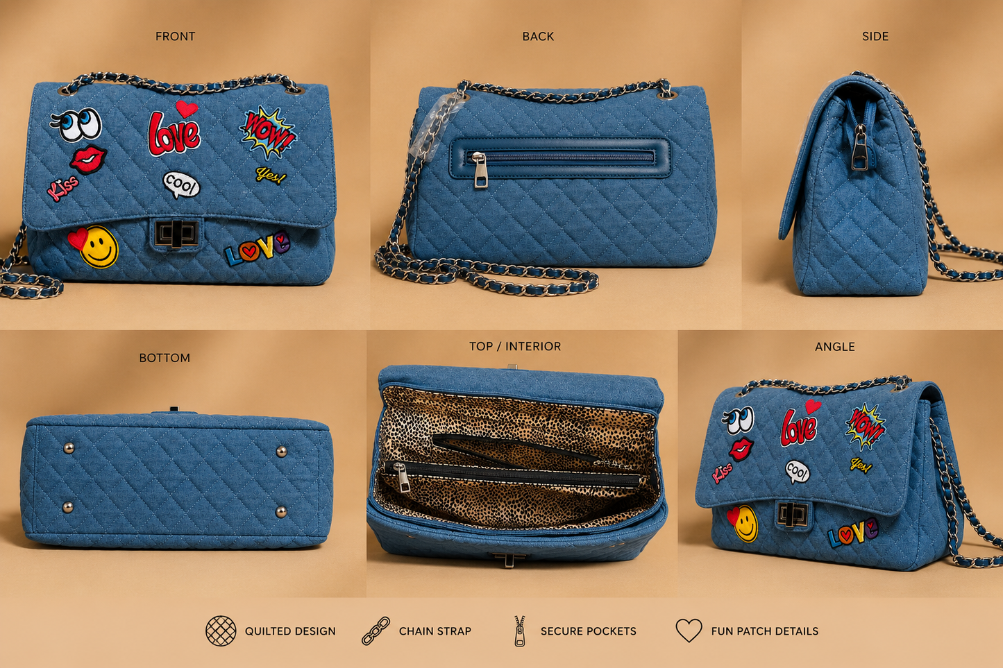 Love On Large Novelty Handbag