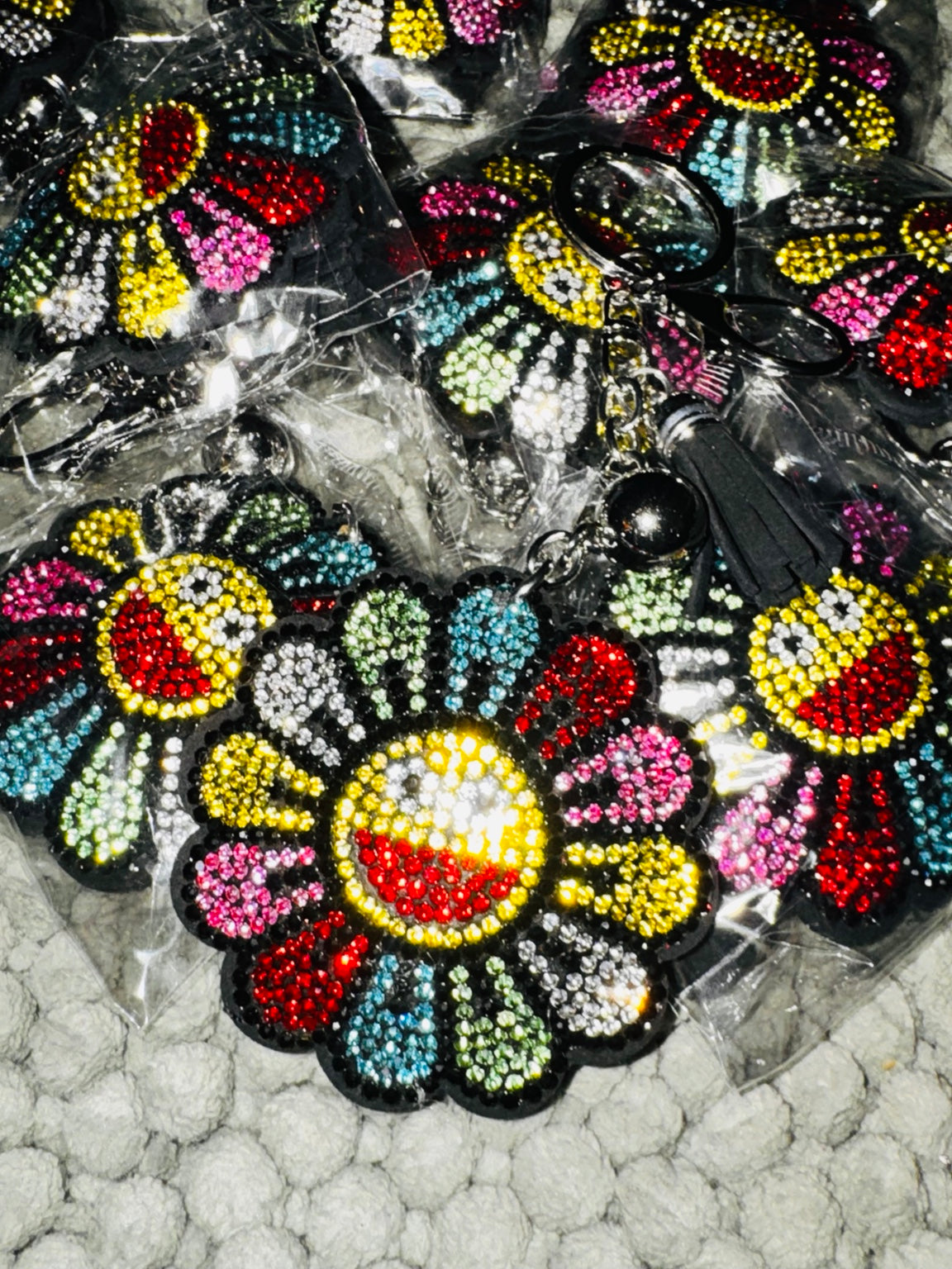 Rainbow Sunflower Charm
