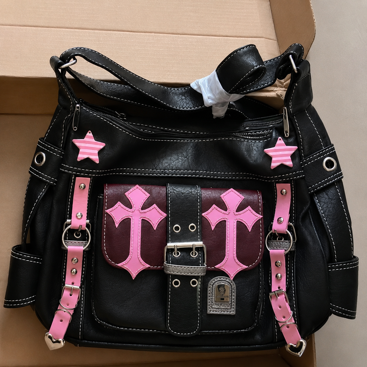 Grunge Pink Y2K Handbag