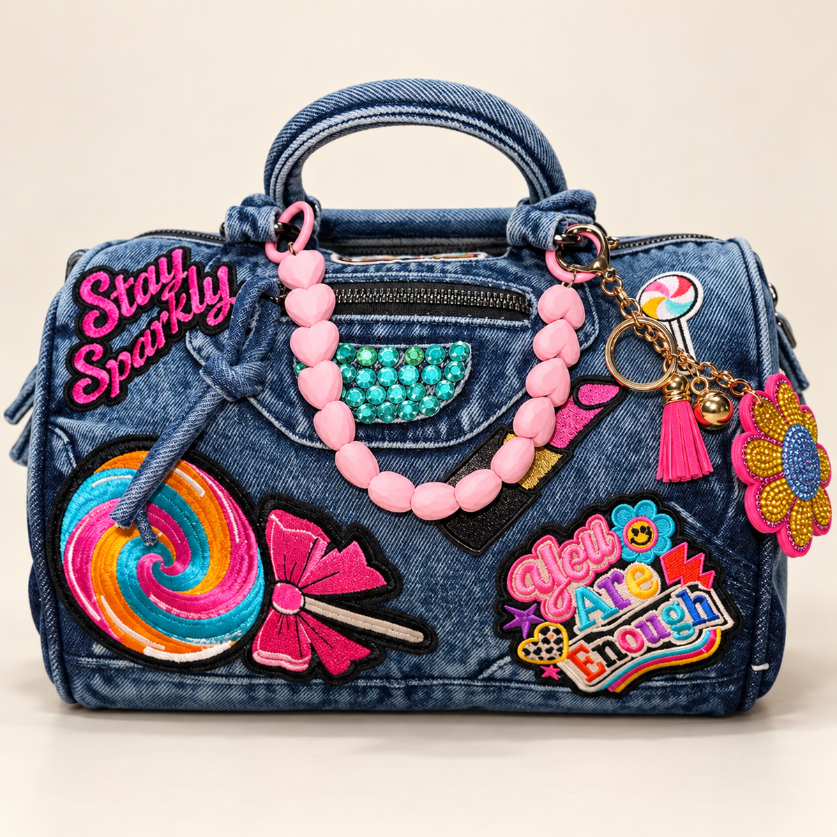 Sweeties Dreams Denim Handbag (Blue)