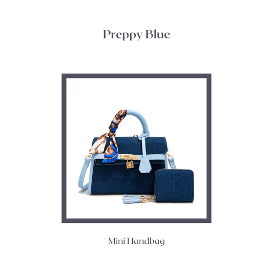 The Preppy Blue Mini Handbag