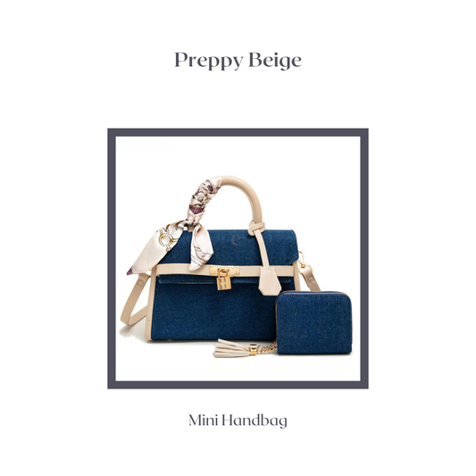 The Preppy Beige Mini Handbag