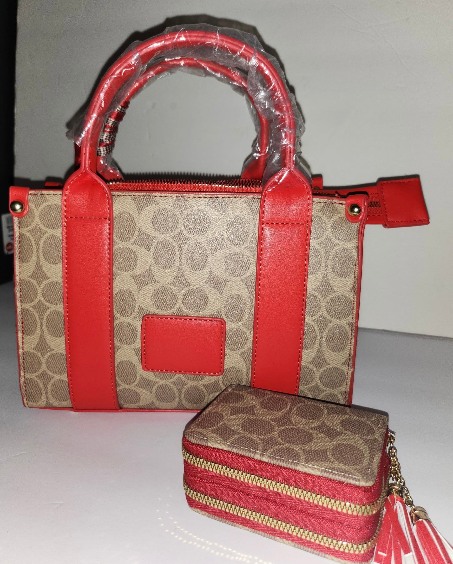 Mini Red A B "C" Dupe with Wallet