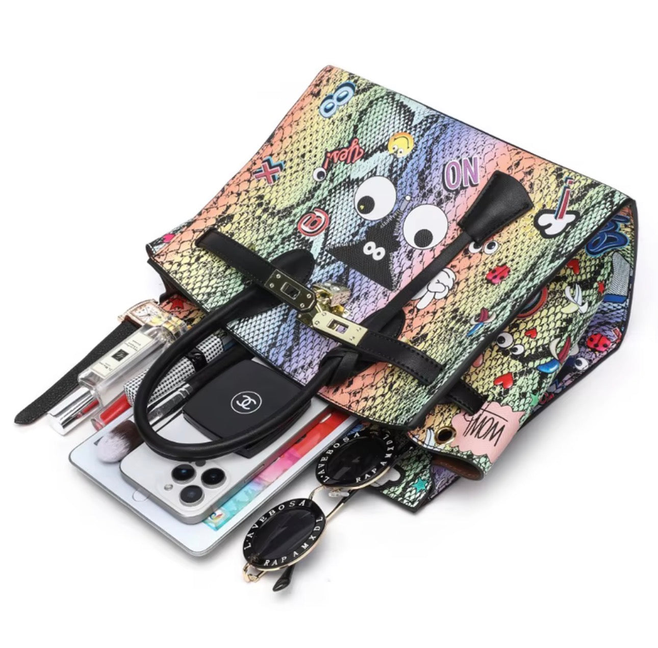 Stacy's Vibe Check Graffiti Eye Theme Bag