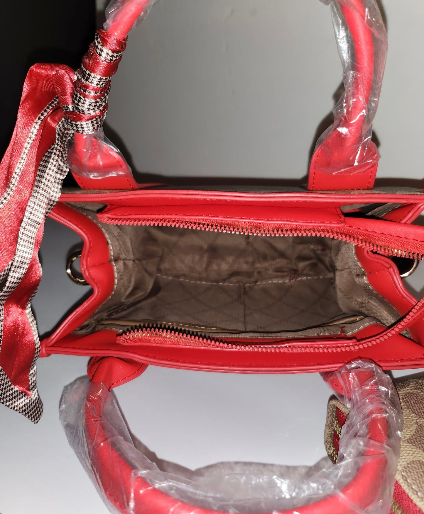 Mini Red A B "C" Dupe with Wallet