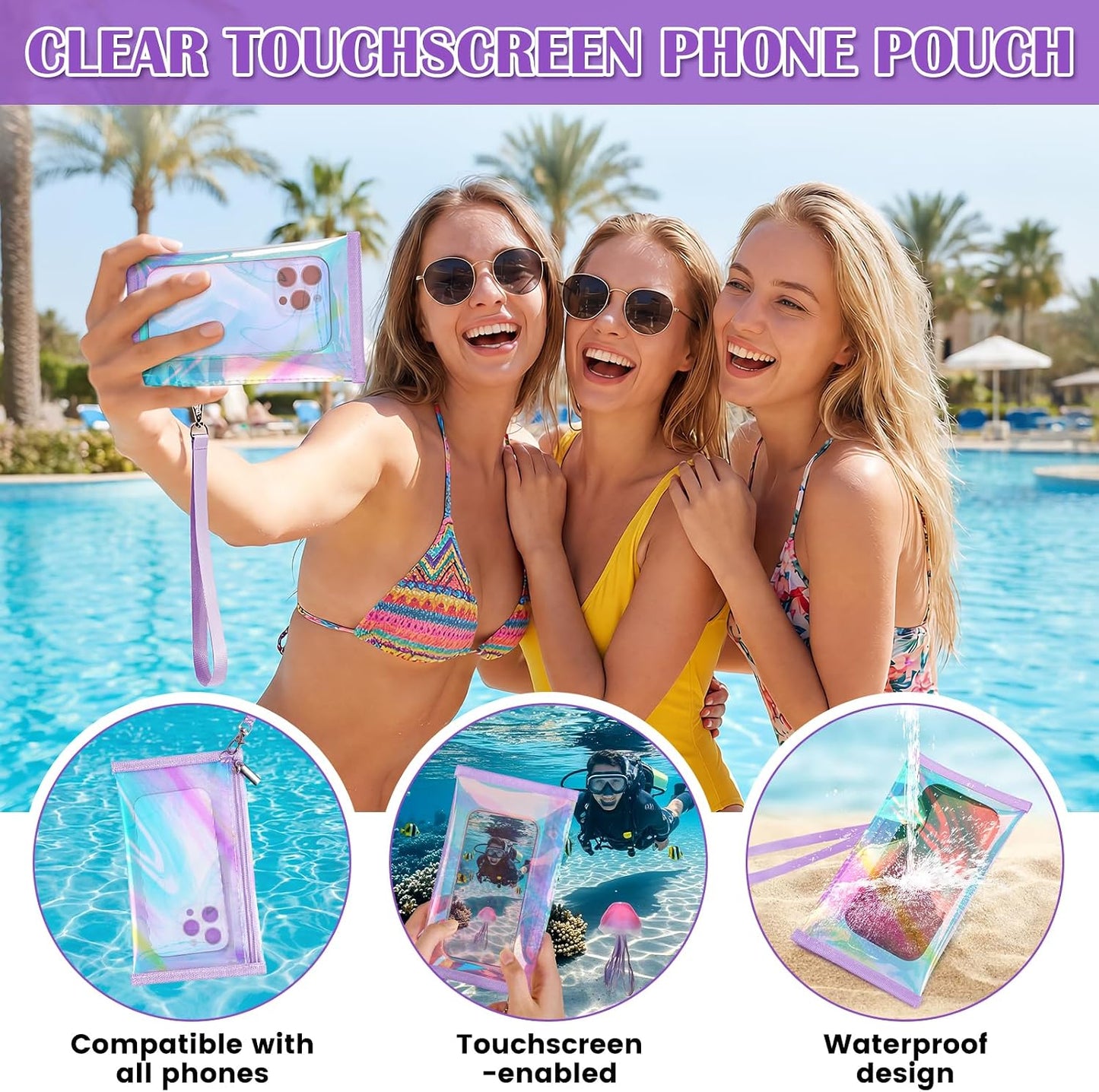 Iridescent Beach Tote Bag