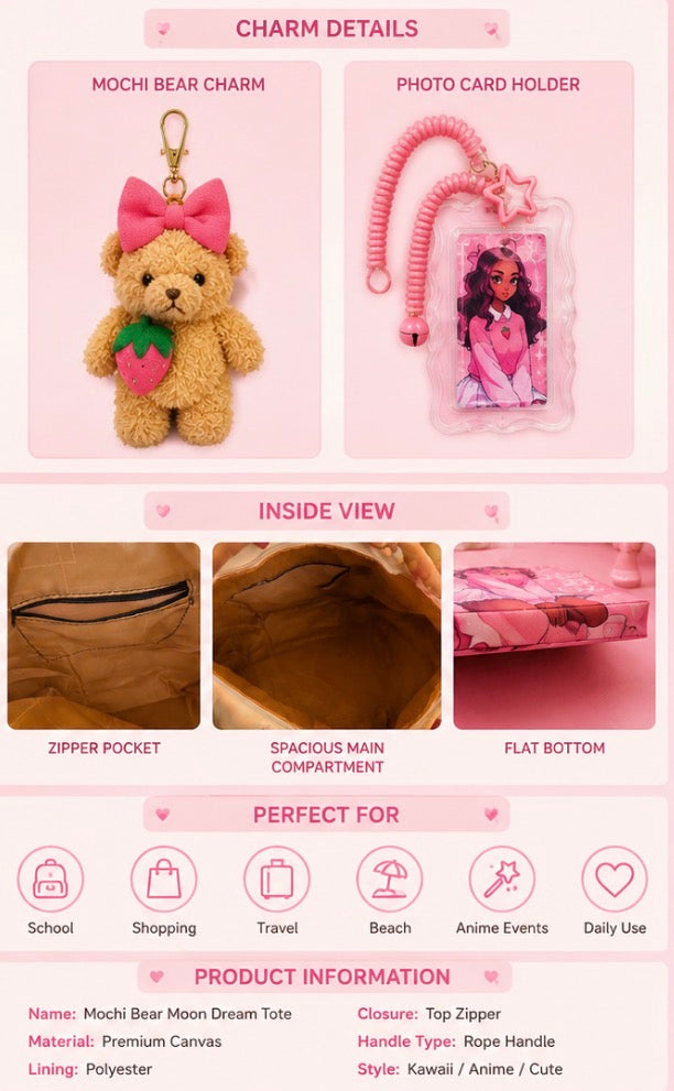 Mochi Bear Moon Dream Tote