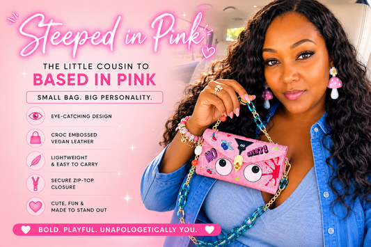 Steeped in Pink Eye Theme Crossbody