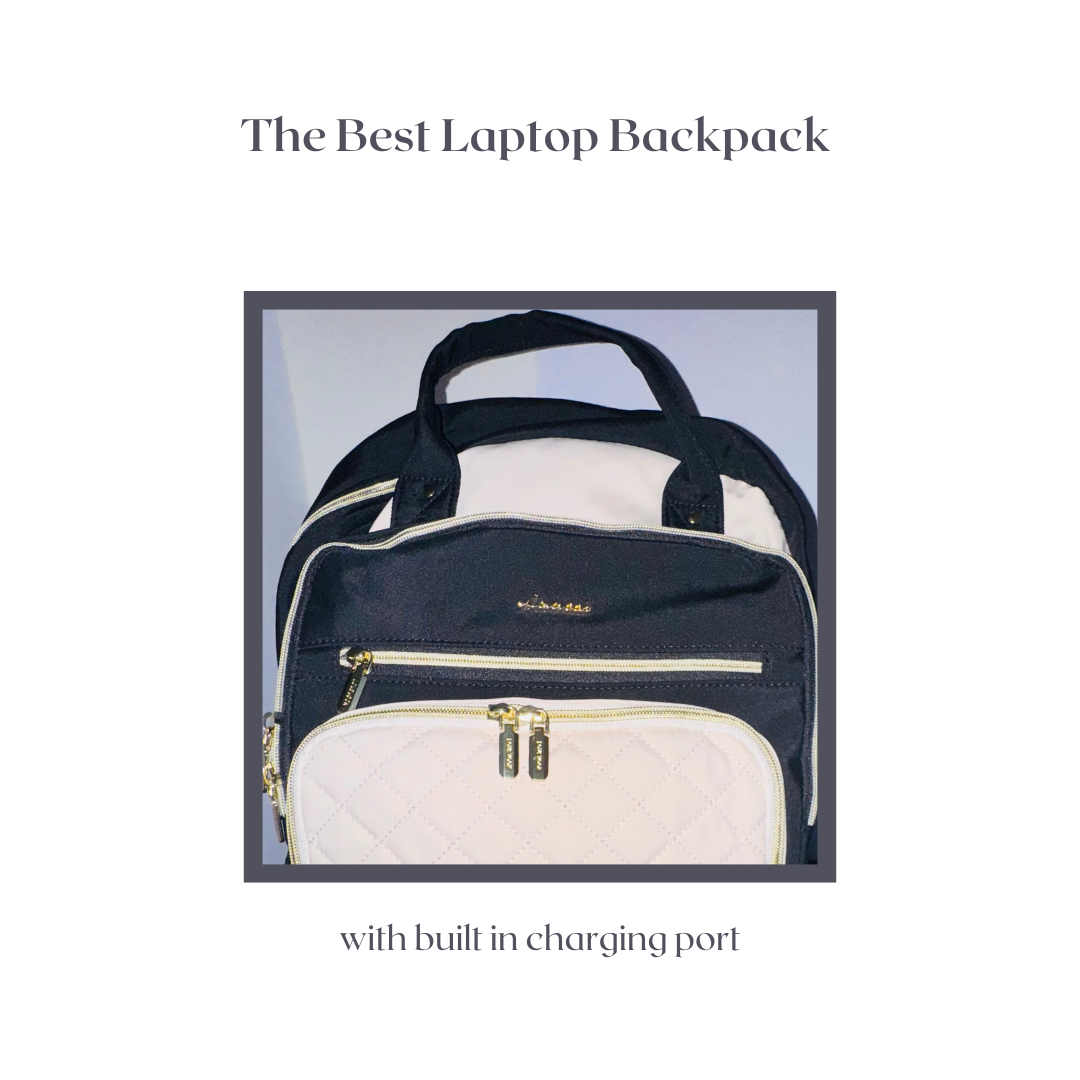 Quilted Laptop Backpack