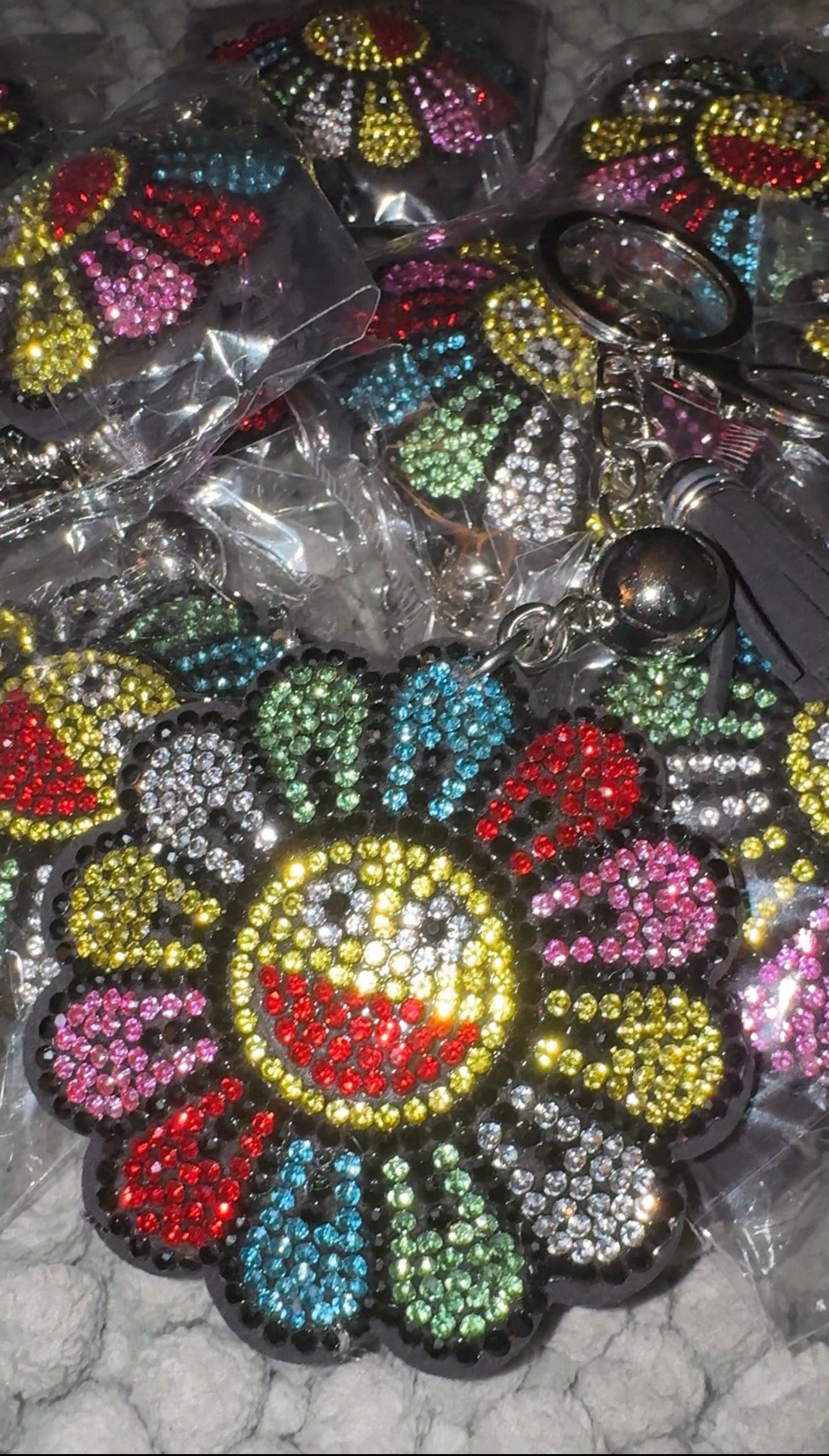 Rainbow Sunflower Charm