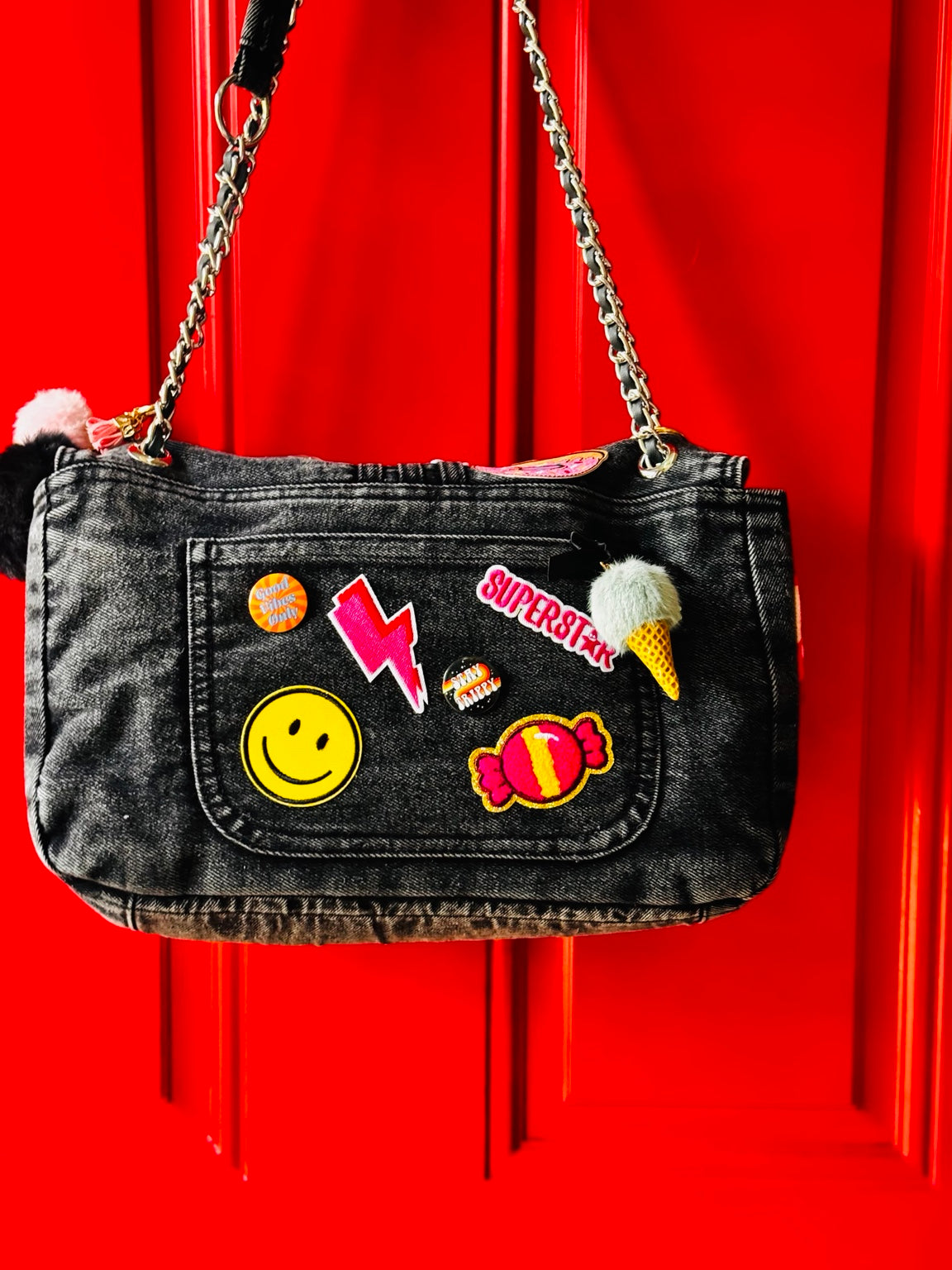 The Wait…What? 6/7 Denim Handbag