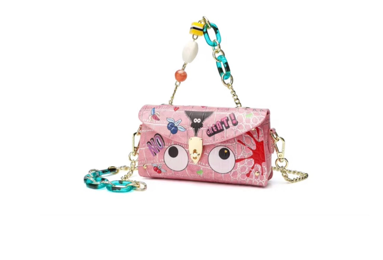 Steeped in Pink Eye Theme Crossbody