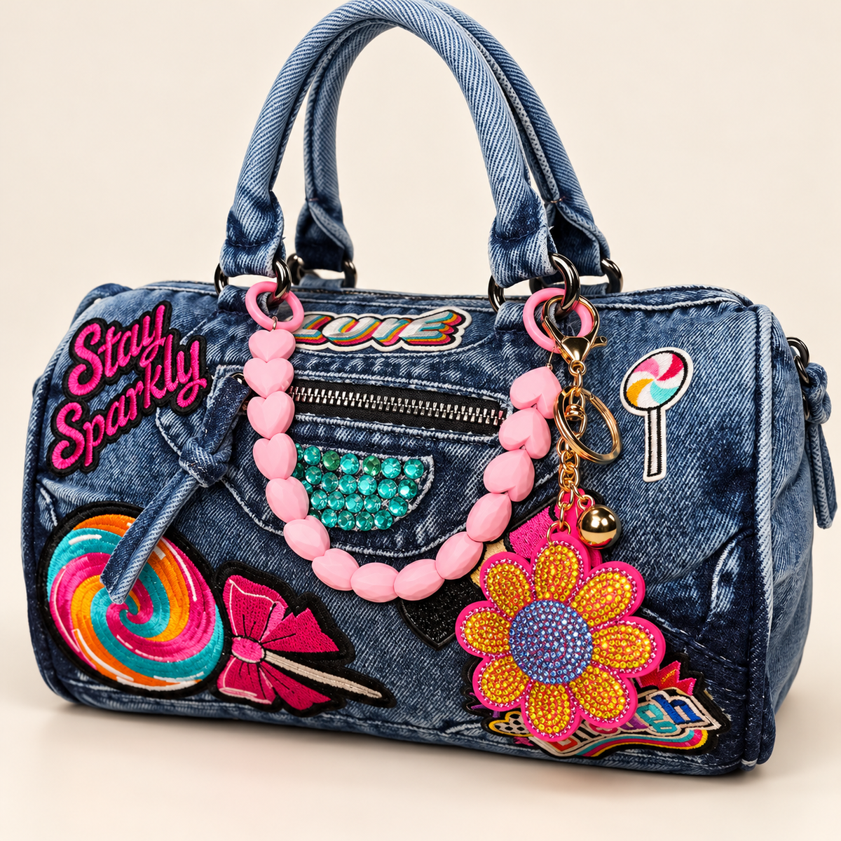 Sweeties Dreams Denim Handbag (Blue)