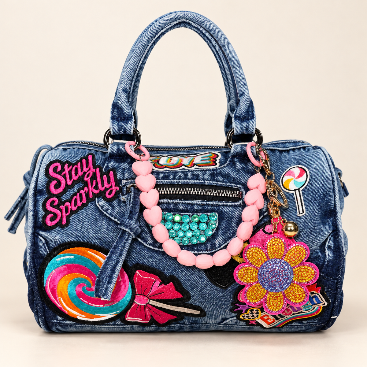 Sweeties Dreams Denim Handbag (Blue)
