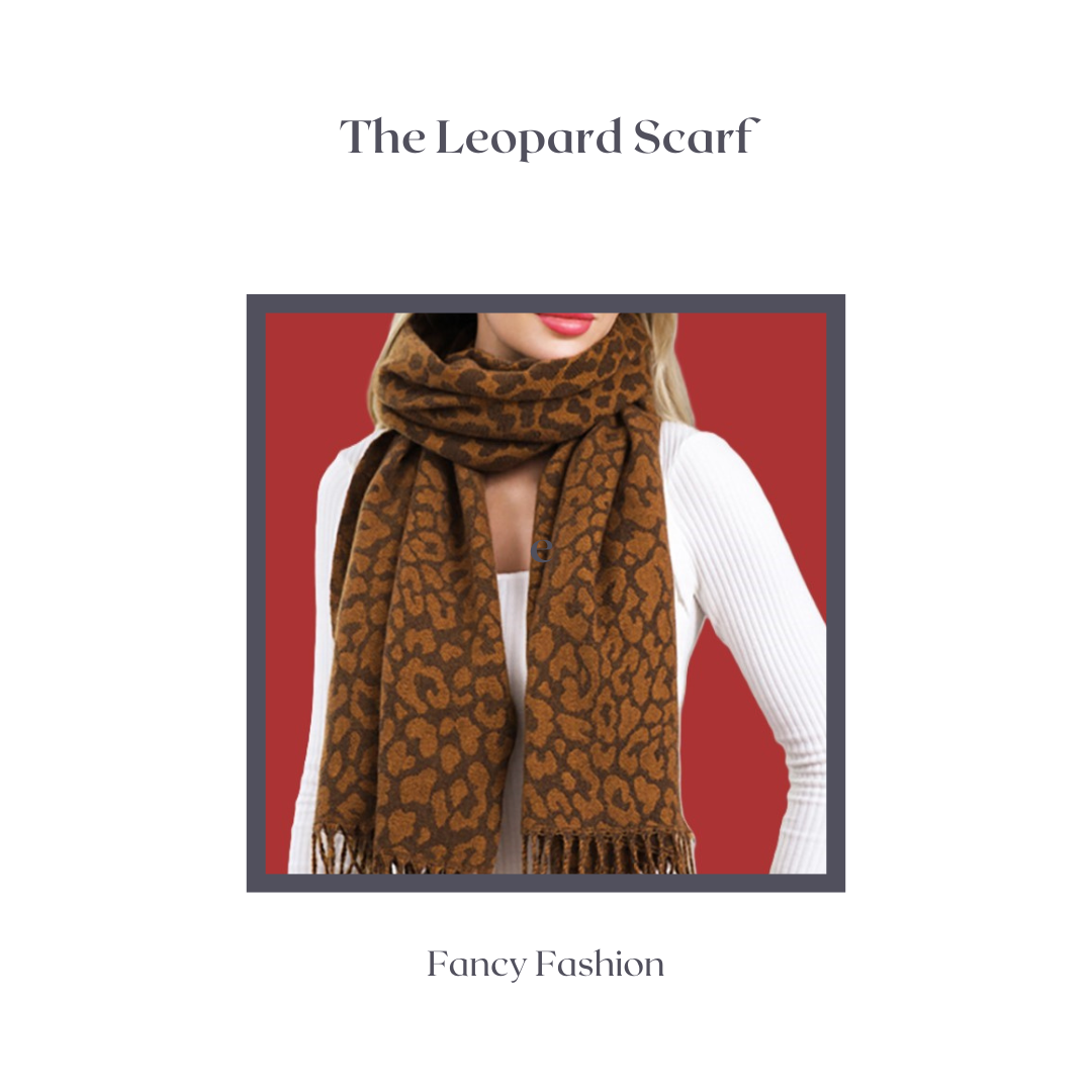 The Brown Leopard Scarf