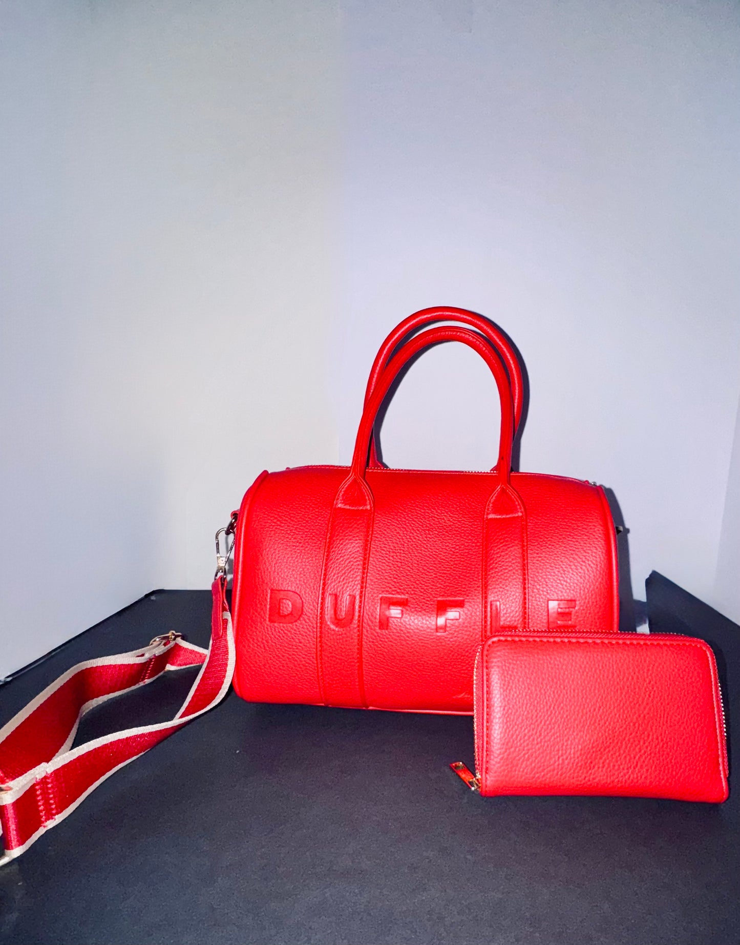 Red Duffle with Wallet