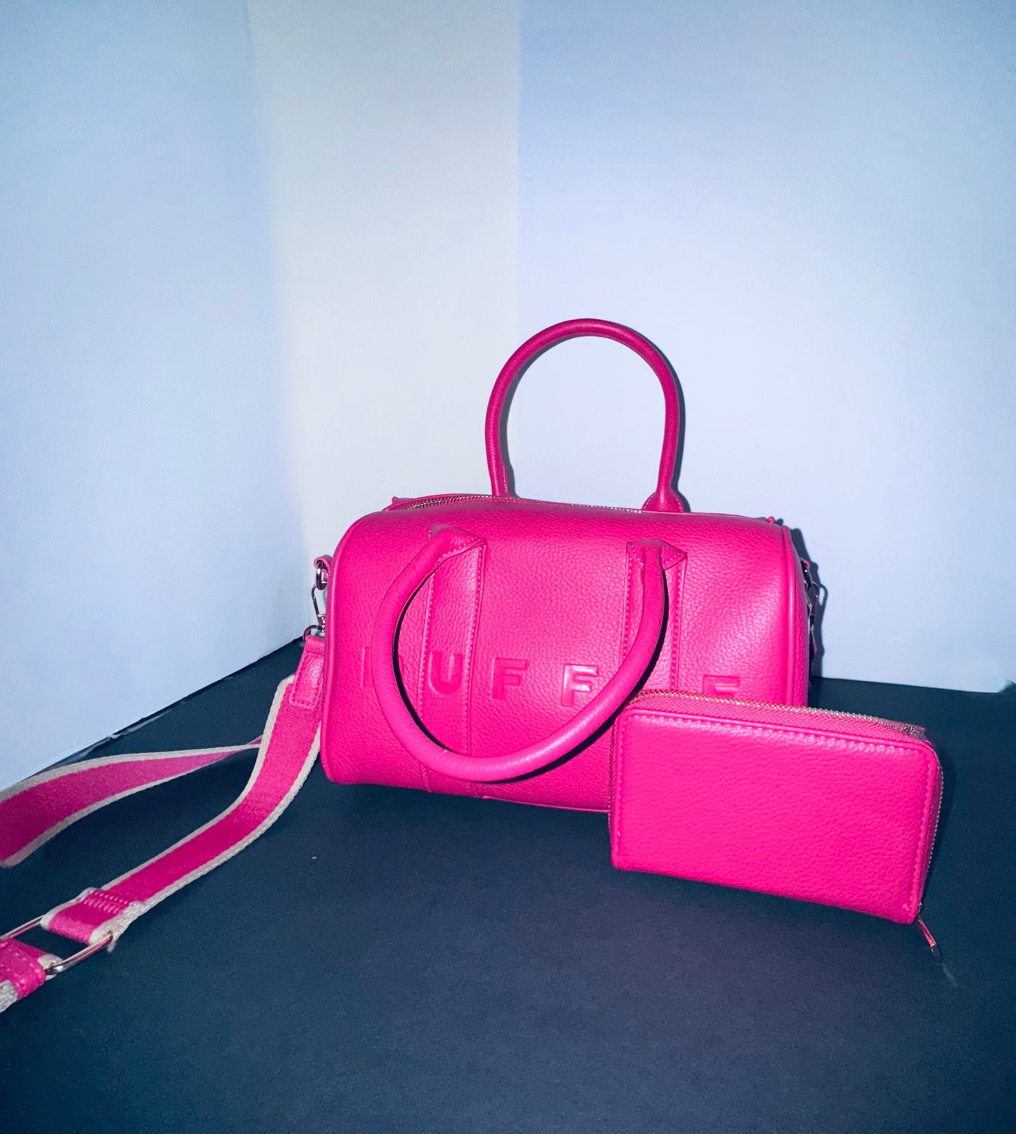 Pink Duffle with Wallet