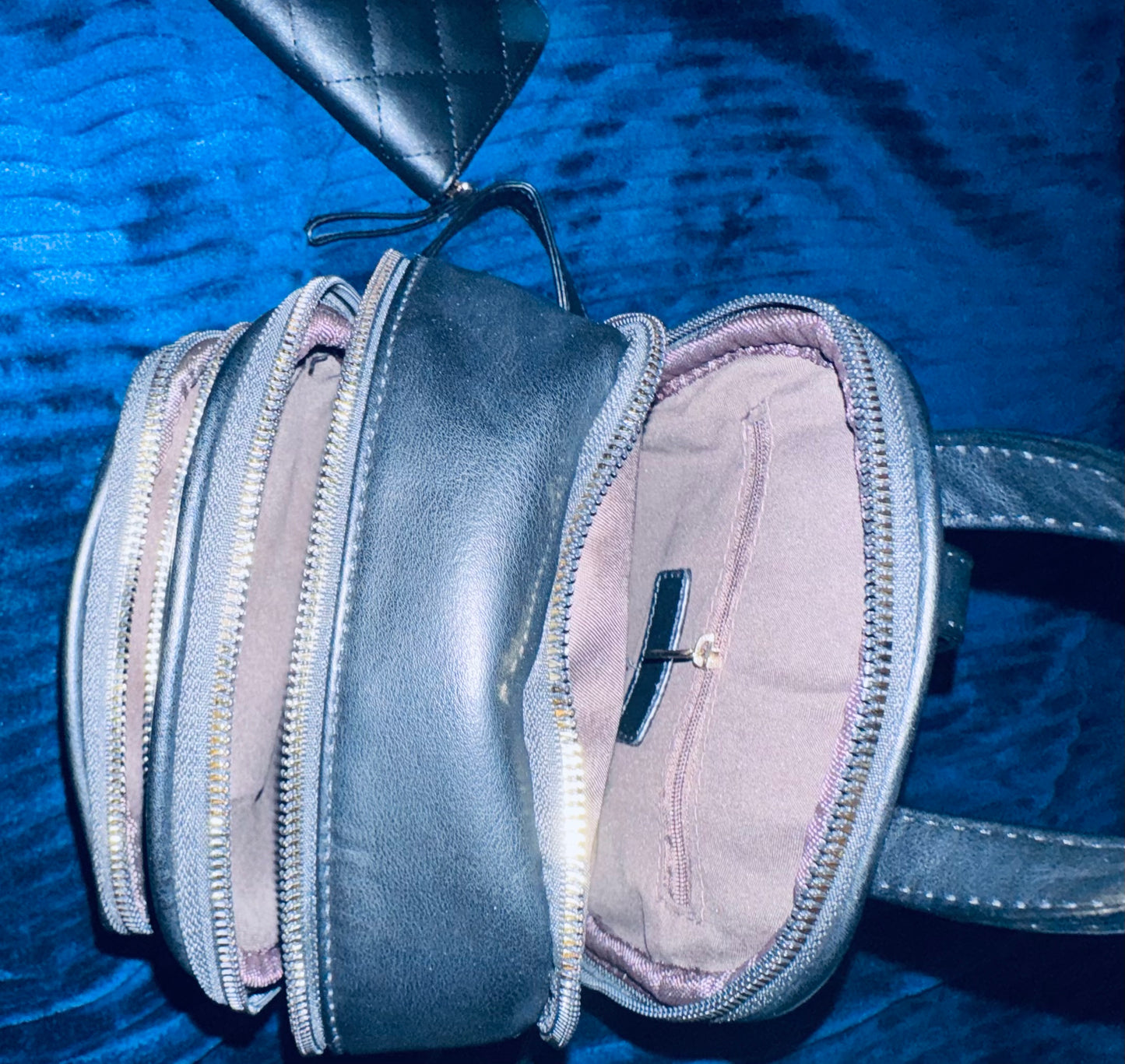 Quilted Mini Backpack & Wallet Set