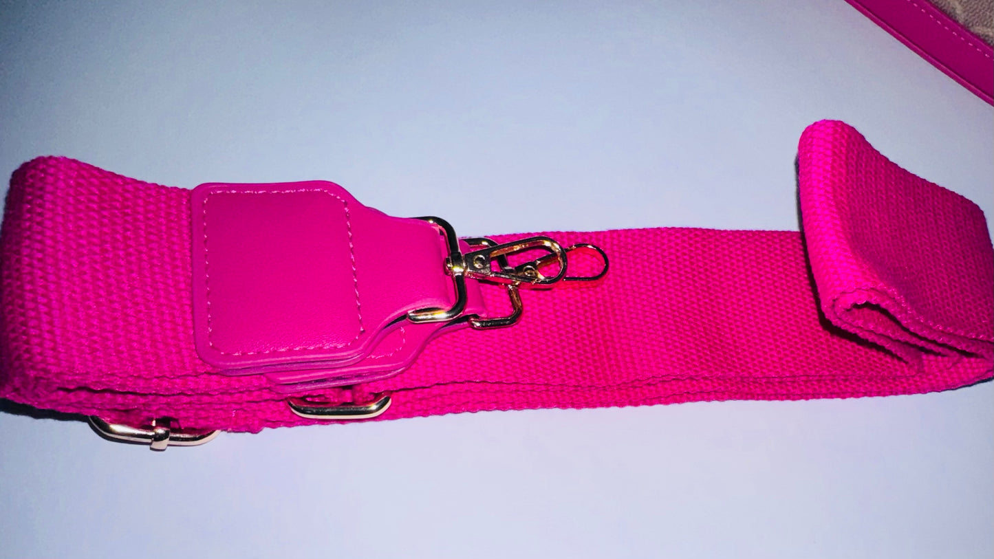 Hot Pink Designer Dupe Crossbody Set