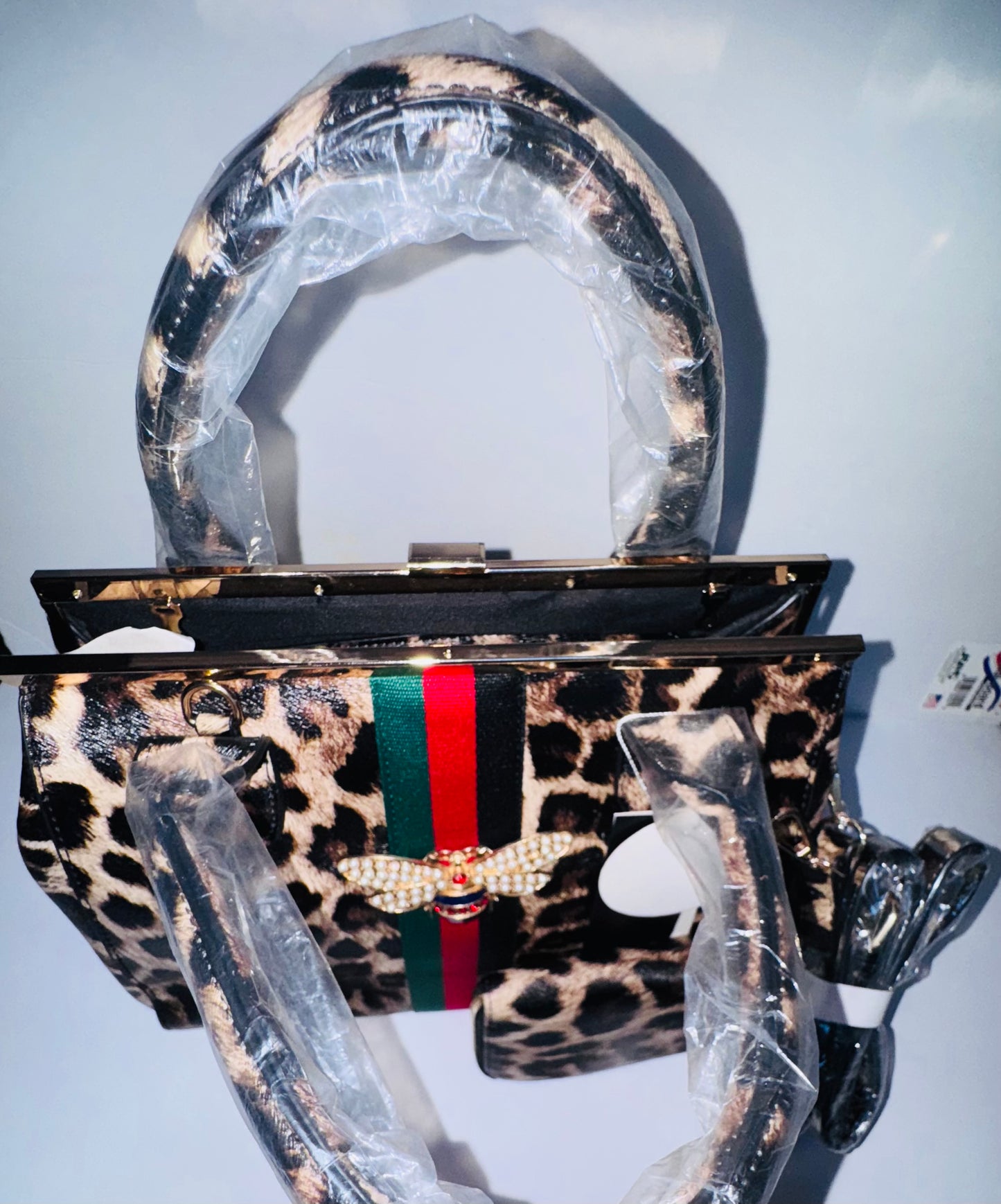 Leopard Print Luxe Handbag Set