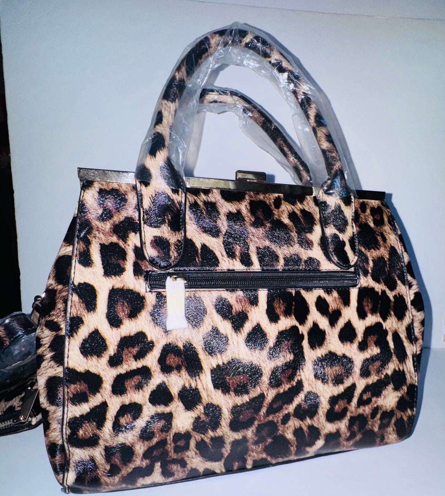 Leopard Print Luxe Handbag Set
