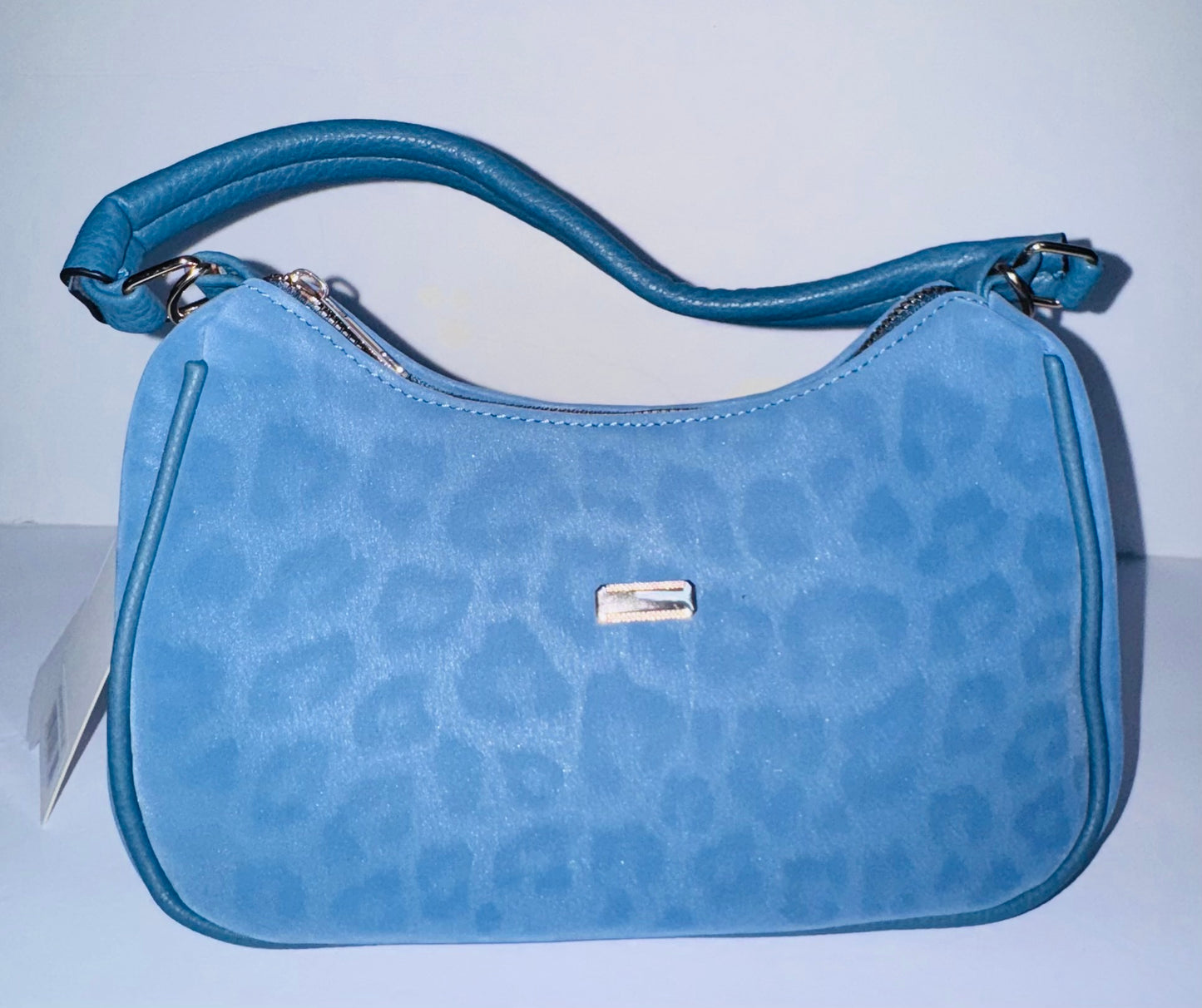 Blue Diamond Quilted 3-Piece Handbag Set
