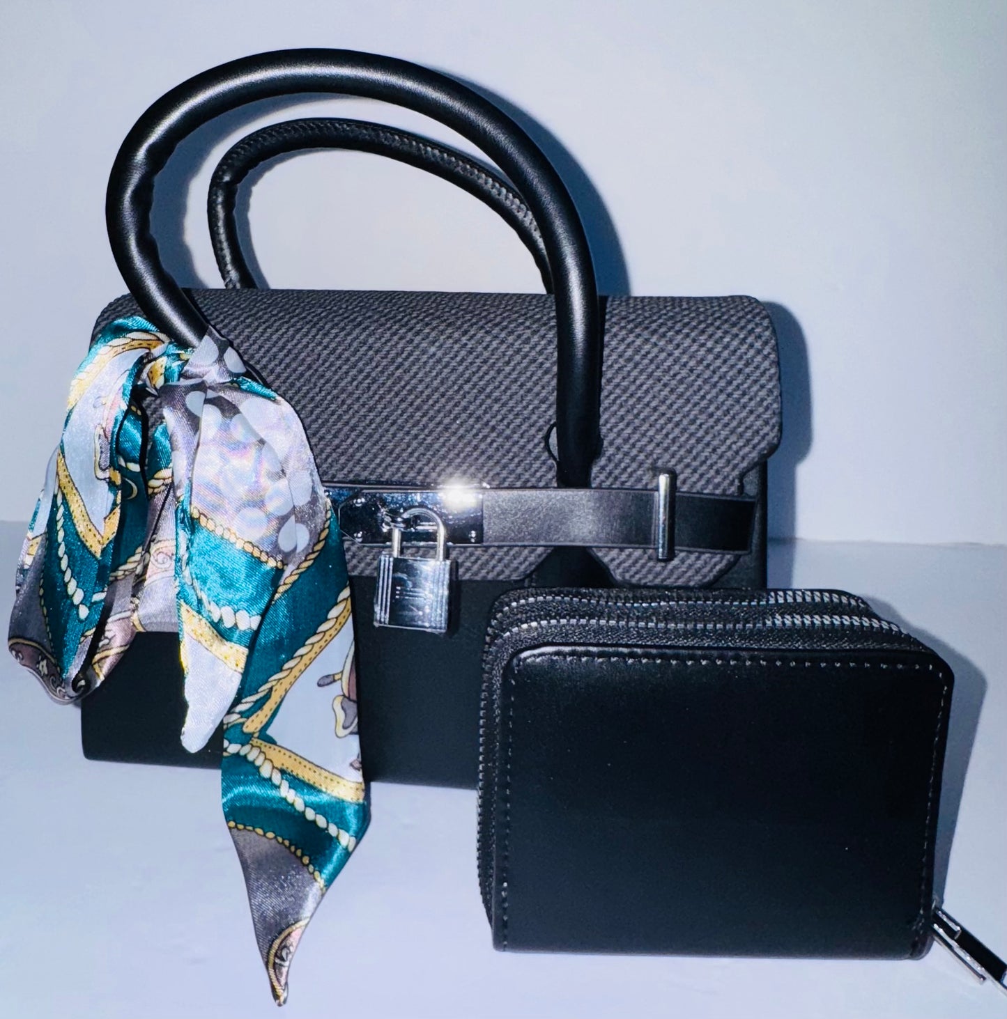 Classic Black Elegance Handbag Set
