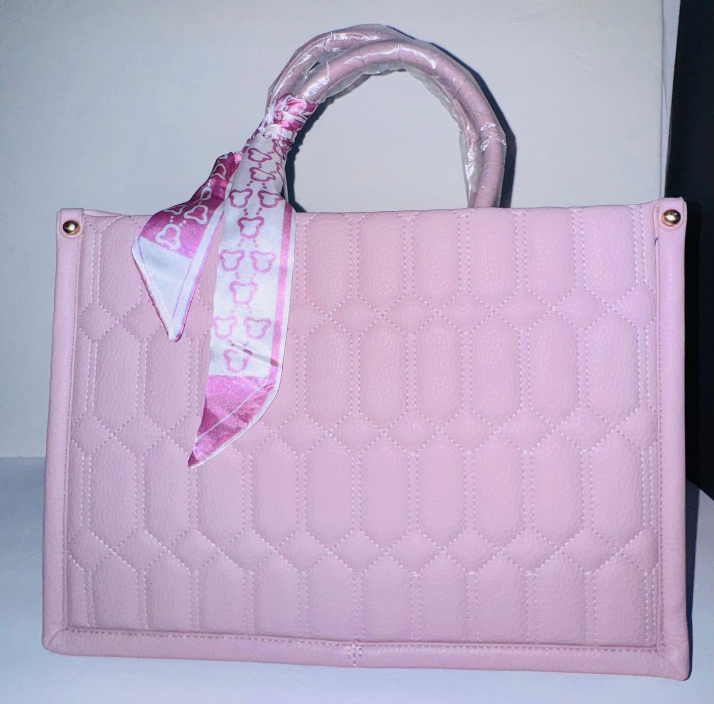 Blush Pinkish Lavender Elegance 4-Piece Handbag Set