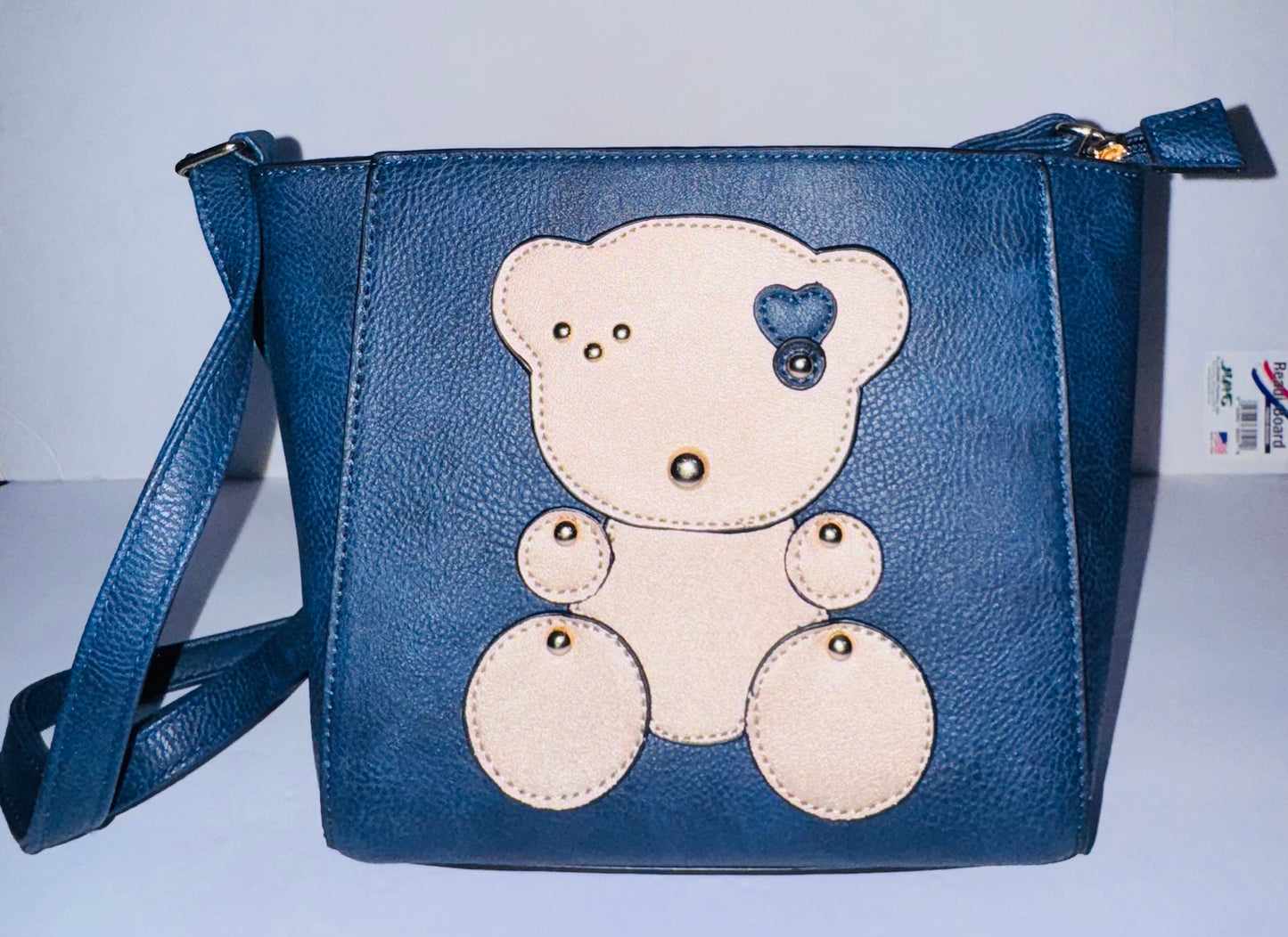 Royal Blue Teddy Charm 3-Piece Handbag Set