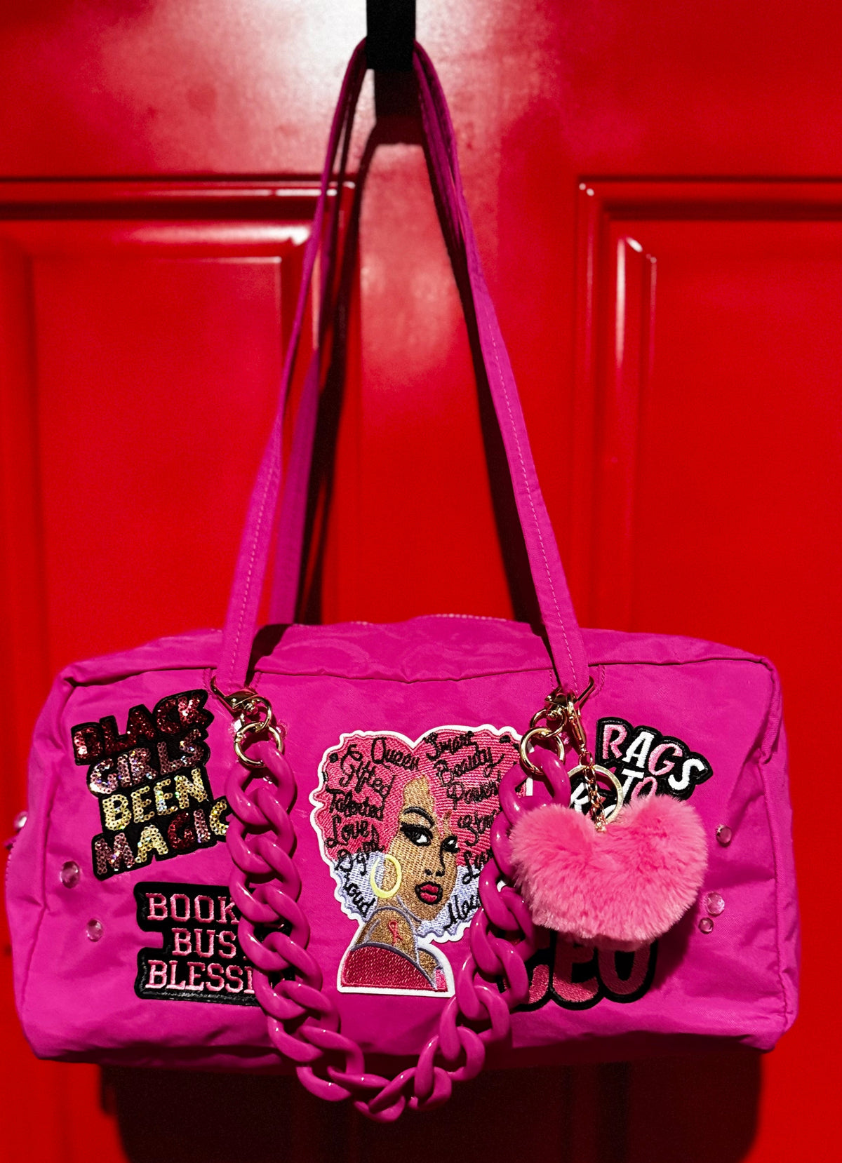 Pink Ambition Medium Duffel