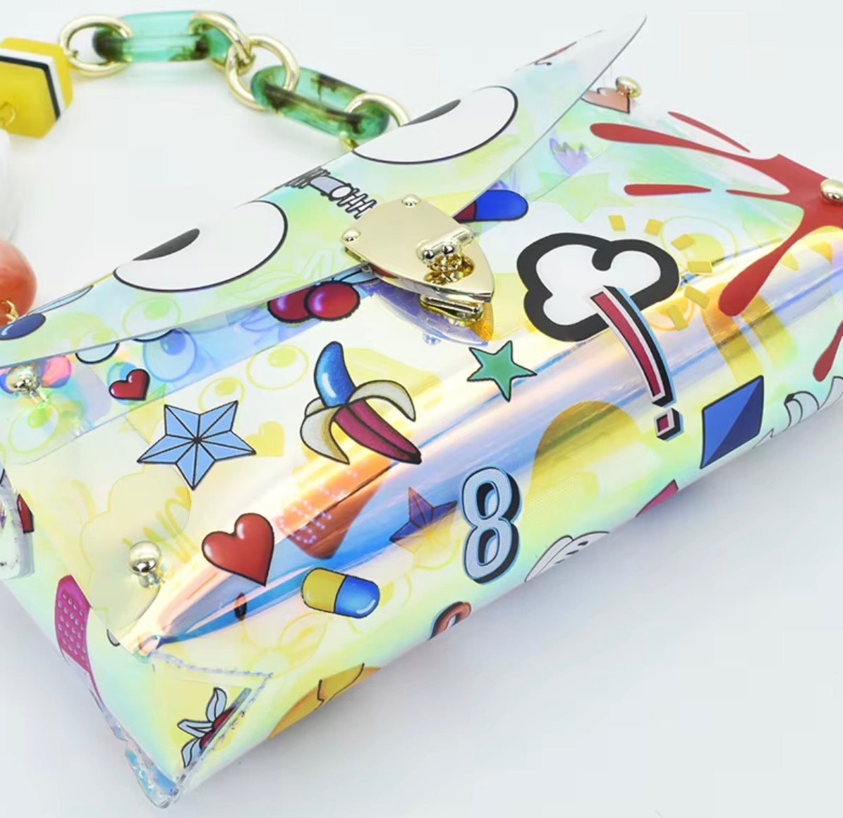 Clearly Steeped Eye Theme Crossbody
