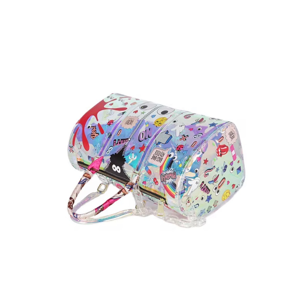 EYE THEME HOLOGRAPHIC DUFFLE