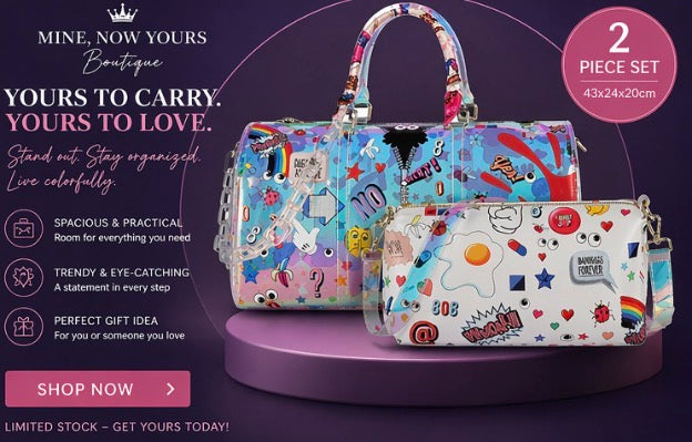 EYE THEME HOLOGRAPHIC DUFFLE