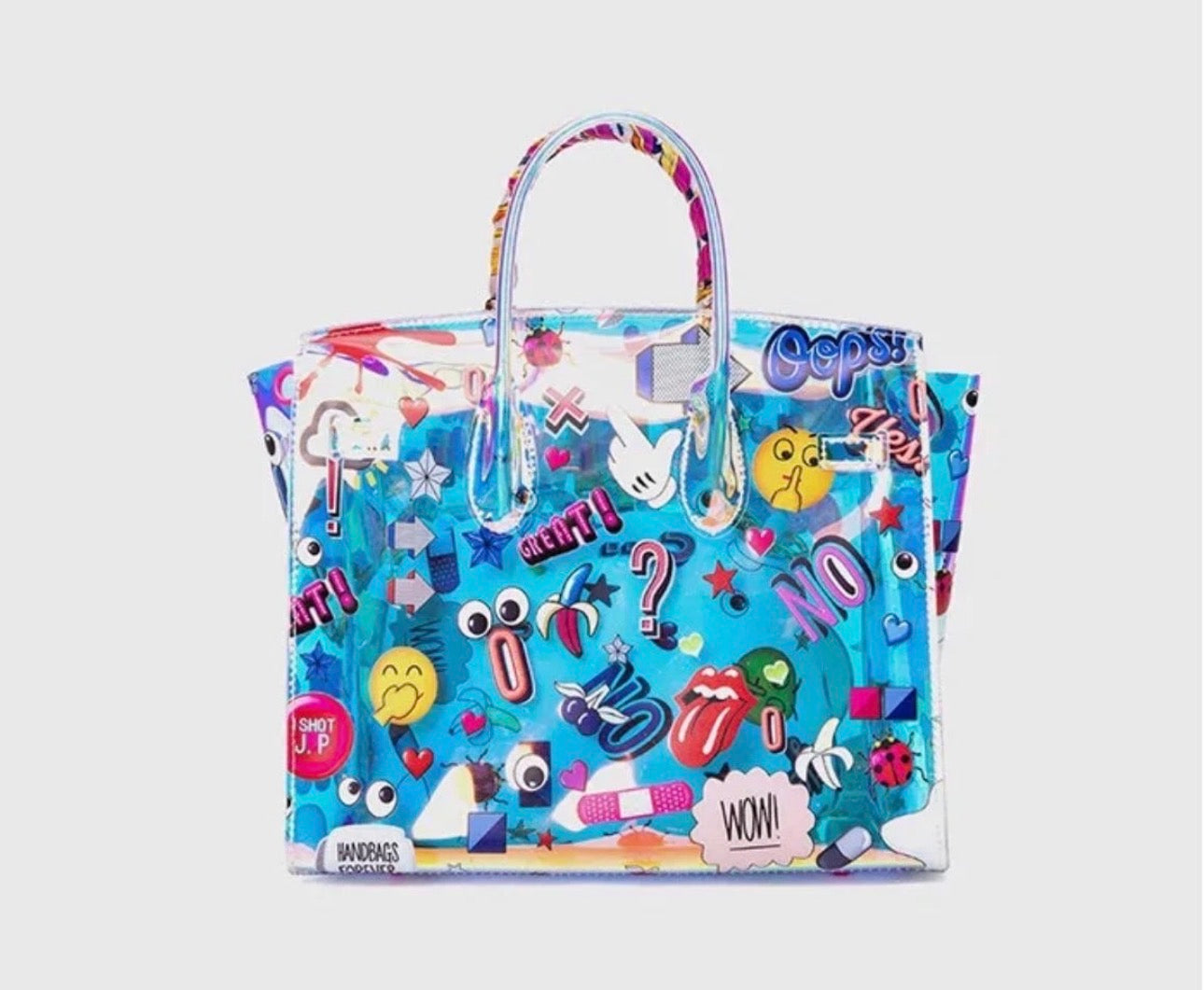 Eye Catching Cartoon Holographic Handbag (Size Small)