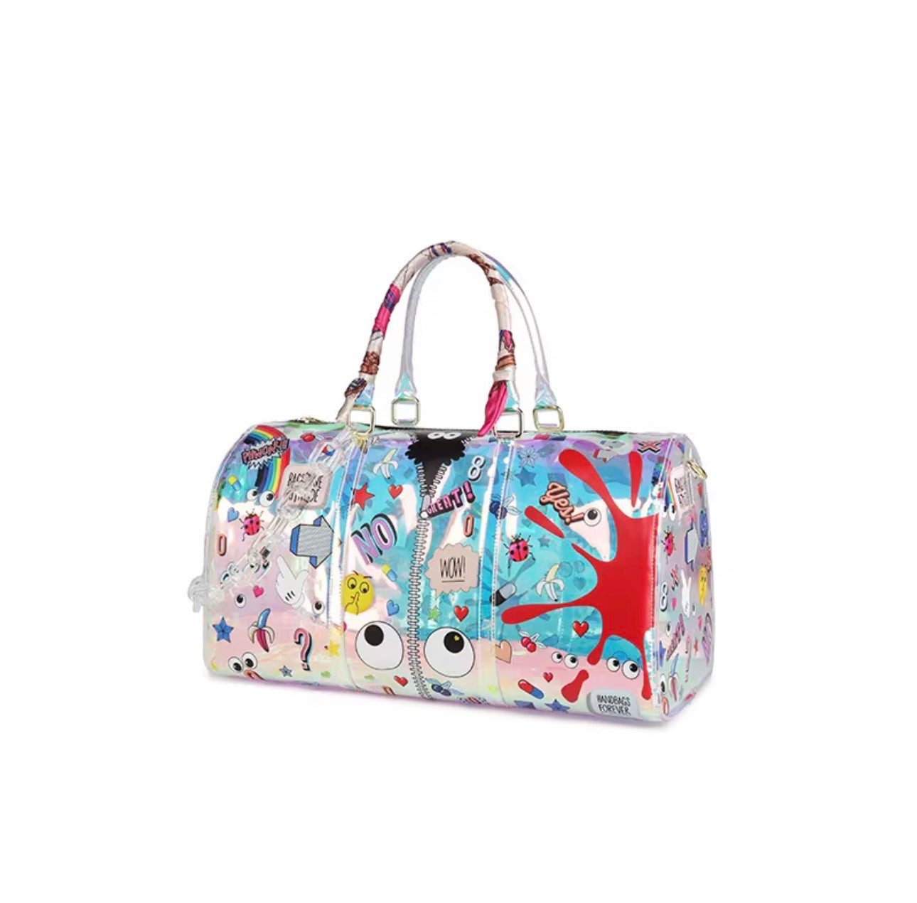 EYE THEME HOLOGRAPHIC DUFFLE