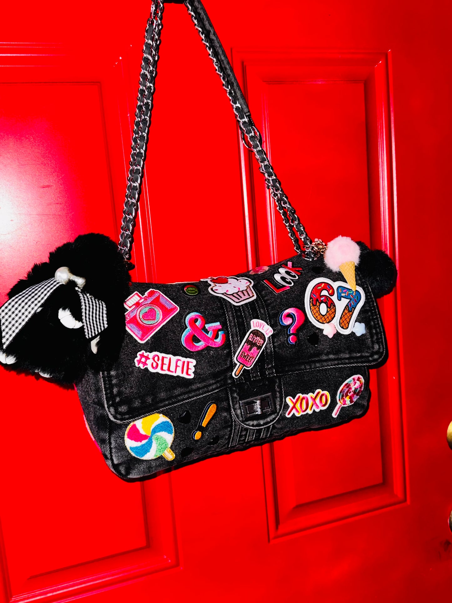 The Wait…What? Denim Handbag